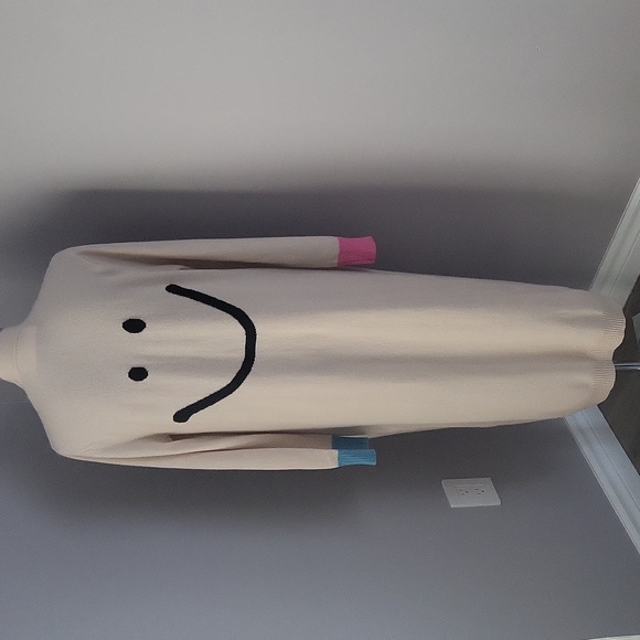 Kerri Rosenthal Sweaters - Kerri Rosenthal Poppy Smiley Duster 100% Cashmere Natural Cream S